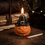 Molde de Silicone Abóbora Halloween com Chapéu – Ideal para Velas, Sabonetes, Decoração, Lembrancinha e Artesanato