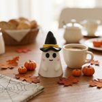 Molde de Silicone Fantasma com Chapéu para Velas Artesanais, Sabonetes, Gesso e Decoração de Halloween