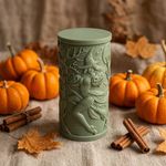 Molde de Silicone Vela 7 Dias Halloween Bruxa na Vassoura Reutilizável para Parafina Cera de Soja Glicerina Resina