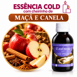 Essência Concentrada Maçã e Canela - Cold (Base Miristato de Isopropila - Vela e Cold Process) - 90gr