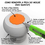 Molde de Silicone Gato Saindo da Abobora Halloween Dia das Bruxas para Vela Resina Gesso Artesanato