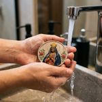 Molde de Silicone Topo de Vela Nossa Senhora Aparecida Gesso Resina Artesanato Decoração Lembrancinha Sabonete Religioso