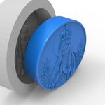 Molde de Silicone Topo de Vela Nossa Senhora Aparecida Gesso Resina Artesanato Decoração Lembrancinha Sabonete Religioso
