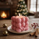Molde de Silicone Cubo com Bolinhas Natal Bubble