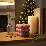 Molde de Silicone Cubo com Bolinhas Natal Bubble