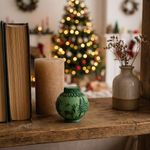 Molde de Silicone Bola Bolinha De Natal 3D com Cenário de Cervo e Floresta Artesanato Lembrancinha Vela Decoração Gesso Sabonete