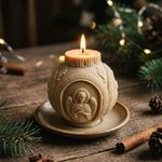 Molde de Silicone Mini Bola Bolinha Enfeite De Natal Anjo Artesanato Lembrancinha Sabonete Decoração Gesso Vela- Modelo 2