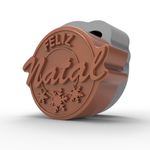 Molde de Silicone Feliz Natal com Flocos