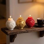 Molde de Silicone Mini Bola Bolinha Enfeite De Natal Artesanato Lembrancinha Vela Decoração Gesso Sabonete Vela
