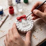 Molde de Silicone Guirlanda Feliz Natal Decorativa Lembrancinha Sabonete Gesso Vela