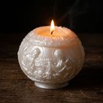 Molde de Silicone Enfeite Bola Bolinha de Natal Presepio Lembrancinha Vela Decoração Sabonete Gesso