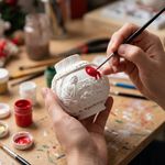 Molde de Silicone Enfeite Bola Bolinha de Natal Presepio Lembrancinha Vela Decoração Sabonete Gesso