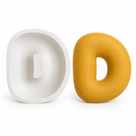 Molde de Silicone Alfabeto Bubble Completo 26 Letras Artesanato Decoração Lembrancinha Sabonete Vela Gesso