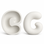 Molde de Silicone Alfabeto Bubble Completo 26 Letras Artesanato Decoração Lembrancinha Sabonete Vela Gesso