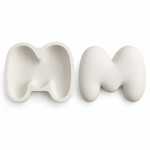 Molde de Silicone Alfabeto Bubble Completo 26 Letras Artesanato Decoração Lembrancinha Sabonete Vela Gesso