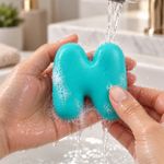 Molde de Silicone Alfabeto Bubble Completo 26 Letras Artesanato Decoração Lembrancinha Sabonete Vela Gesso