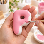 Molde de Silicone Alfabeto Bubble Completo 26 Letras Artesanato Decoração Lembrancinha Sabonete Vela Gesso