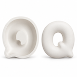 Molde de Silicone Alfabeto Bubble Completo 26 Letras Artesanato Decoração Lembrancinha Sabonete Vela Gesso