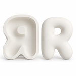Molde de Silicone Alfabeto Bubble Completo 26 Letras Artesanato Decoração Lembrancinha Sabonete Vela Gesso