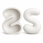 Molde de Silicone Alfabeto Bubble Completo 26 Letras Artesanato Decoração Lembrancinha Sabonete Vela Gesso