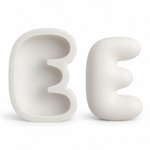 Molde de Silicone Alfabeto Bubble Completo 26 Letras Artesanato Decoração Lembrancinha Sabonete Vela Gesso