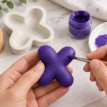Molde de Silicone Alfabeto Bubble Completo 26 Letras Artesanato Decoração Lembrancinha Sabonete Vela Gesso