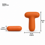 Molde de Silicone Alfabeto Bubble Completo 26 Letras Artesanato Decoração Lembrancinha Sabonete Vela Gesso