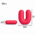 Molde de Silicone Alfabeto Bubble Completo 26 Letras Artesanato Decoração Lembrancinha Sabonete Vela Gesso