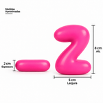 Molde de Silicone Alfabeto Bubble Completo 26 Letras Artesanato Decoração Lembrancinha Sabonete Vela Gesso