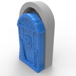 Molde de Silicone Porta Decorada de Natal Para Sabonete Vela Resina Gesso Artesanato Decoração Lembrancinha
