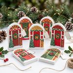 Molde de Silicone Porta Decorada de Natal Para Sabonete Vela Resina Gesso Artesanato Decoração Lembrancinha