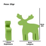 Kit Molde de Silicone de Natal Rena + Papai Noel Com Saco + Arvore de Natal + Homem Biscoito