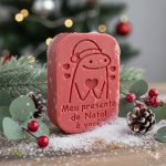 Kit 4 Molde de Silcone Flork de Natal Para Sabonete Artesanato Lembrancinha Decoração comMensagens Divertidas