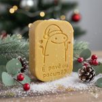 Kit 4 Molde de Silcone Flork de Natal Para Sabonete Artesanato Lembrancinha Decoração comMensagens Divertidas