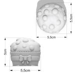 Kit 2 Moldes De Silicone Mini Panetone Natalino Para Velas Sabonetes Artesanato Lembrancinha Decoração