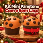 Kit 2 Moldes De Silicone Mini Panetone Natalino Para Velas Sabonetes Artesanato Lembrancinha Decoração