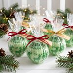 Kit 4 Molde de Silcone Mini Bola Enfeite de Natal para Vela Sabonete Artesanato Lembrancinha Decoração