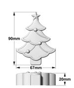 Molde De Silicone Árvore De Natal Pinheiro Com Faixas Para Artesanato Velas Sabonetes Artesanato Decoração Lembrancinha