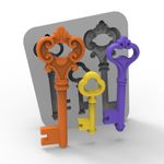 Molde de Silicone Chaves 3Cav.