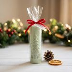 Molde de Silicone Vela Cilindrica de Natal Natalina Alta Elegância Modelo 3 para Vela Artesanato Gesso Resina Lembrancinha Decoração