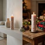 Molde de Silicone Vela Cilindrica de Natal Natalina Alta Elegância Modelo 4 Para Vela Gesso Resina Lembrancinha Decoração
