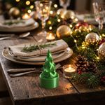Molde de Silicone Arvore de Natal Geométrica Modelo 04 para Vela Lembrancinha Gesso Decoração Resina