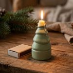 Molde de Silicone Arvore de Natal Geométrica Modelo 08 para Velas Lembrancinha Gesso Decoração Resina