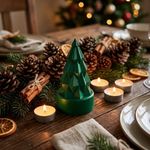 Molde de Silicone Arvore de Natal Geométrica Modelo 05 Para Vela Lembrancinha Gesso Decoração Resina