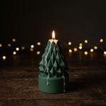 Molde de Silicone Arvore de Natal Geométrica Modelo 02 Para Velas Lembrancinha Gesso Decoração Resina