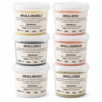 Argila para Skin Care 100g ou 500g Branca Verde Rosa Amarela Preta Vermelha para Máscara Facial e Sabonete Artesanal