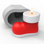 Molde de Silicone Bota do Papai Noel