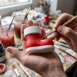 Molde de Silicone Bota do Papai Noel