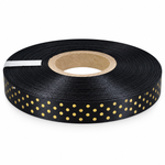 Fita de Cetim 10Mm x 1Mt Estampa Bolinha Para Decoração Presente Lembrancinha Artesanato