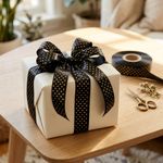 Fita de Cetim 10Mm x 1Mt Estampa Bolinha Para Decoração Presente Lembrancinha Artesanato